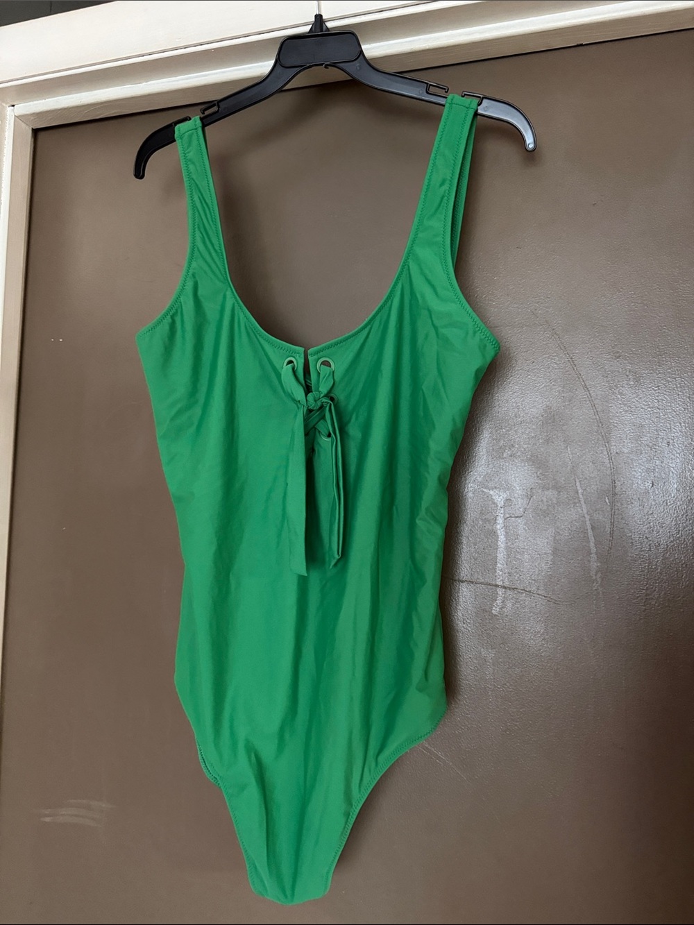 aerie XL Kelly Green Tie-Front One-Piece Swimsuit